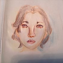 Mi proyecto del curso: Dibujo de retratos llamativos con lápices de colores. Drawing, Portrait Drawing, Sketchbook, and Colored Pencil Drawing project by Isabel del Rio - 04.21.2023