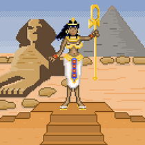 Mi proyecto del curso: El inicio de una nueva dinastía. Character Design, Video Games, Pixel Art, and Game Design project by Cristina Ramírez Verd - 04.21.2023