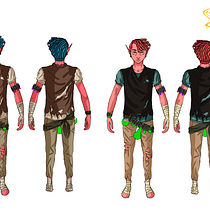 Meu projeto do curso: Design de personagens com identidade no Procreate. Projekt z dziedziny Trad, c, jna ilustracja, Projektowanie postaci, Ilustracja c, frowa,  R, sunek art, st, czn, R, sunek c, frow, R i sunek anatomiczn użytkownika Lucas Adryan - 21.04.2023