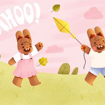 Mon projet du cours : Lettering à la main pour l'illustration de livres jeunesse. Traditional illustration, Lettering, Drawing, H, Lettering, and Narrative project by Coralie Desmulie - 04.21.2023