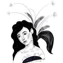 Mi proyecto del curso: Técnicas de dibujo tradicional con Procreate. Projekt z dziedziny Trad, c, jna ilustracja,  R, sunek, Ilustracja c, frowa, Portret, R, sunek c i frow użytkownika Anabella Torres - 22.04.2023
