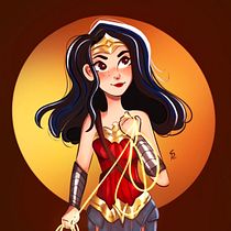 Wonder Women in my style. Traditional illustration, Digital Illustration, and Digital Drawing project by Sakshi Vaidya - 04.18.2023