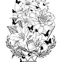 Mon projet du cours : Tatouage pour débutants. Tattoo Design project by Ruby Vinsmoke - 03.08.2023