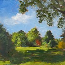 My project for course: Landscape Oil Painting with Plein-air Techniques. Un proyecto de Bellas Artes, Pintura y Pintura al óleo de maureen_dunlap - 22.04.2023