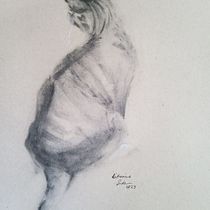 Katherine Bidens Expressive Drawing with Charcoal - . Fine Arts, Drawing, Portrait Drawing, and Naturalistic Illustration project by kaybiden - 04.23.2023