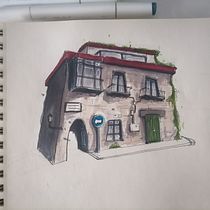 Mi proyecto del curso: Dibujo arquitectónico expresivo con marcadores de colores. Een project van  Schetsen,  Tekening,  Architecturale illustratie, Sketchbook y  Illustratie met inkt van Nacho Ramiro Sendin - 23.04.2023