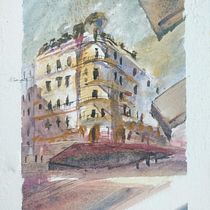 Mi proyecto del curso: Dibujo arquitectónico con acuarela y tinta. Esboçado, Desenho, Pintura em aquarela, Ilustração arquitetônica, Sketchbook e Ilustração com tinta projeto de Saioa Barandika Ugartetxe - 23.04.2023