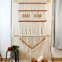 Il mio progetto del corso: Macramè: nodi semplici e complessi. Accessor, Design, Interior Design, Decoration, Fiber Arts, Macramé, and Textile Design project by liliana_ch - 04.23.2023