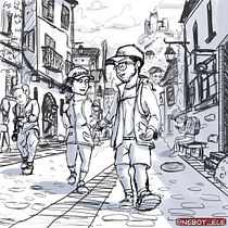 Composición final.. Traditional illustration, Fine Arts, Sketching, Pencil Drawing, Drawing, Artistic Drawing, and Figure Drawing project by Éric Nebot López - 04.23.2023