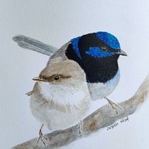 Mój projekt z kursu: Techniki artystycznego malowania ptaków akwarelami. Traditional illustration, Watercolor Painting, Realistic Drawing, and Naturalistic Illustration project by humiecka.monika - 04.23.2023