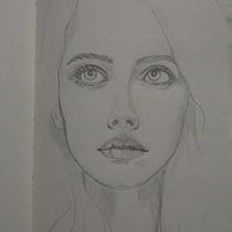 Meu projeto do curso: Caderno de retratos: explore o rosto humano Ein Projekt aus dem Bereich Skizzenentwurf, Zeichnung, Porträtzeichnung, Artistische Zeichnung und Sketchbook von Sharlene Porto - 24.04.2023