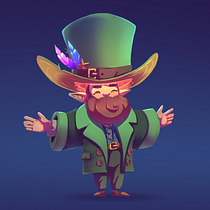 Leprechaun Concept. Projekt z dziedziny Trad, c, jna ilustracja, Projektowanie postaci, Ilustracja c, frowa, R, sunek c, frow, Malarstwo c i frowe użytkownika robbobin - 10.04.2023