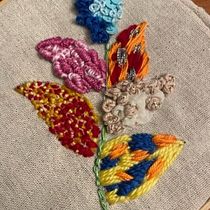 Meu projeto do curso: A primeira experiência no mundo dos bordados. Un projet de Broderie de Paula Monteiro - 20.04.2023