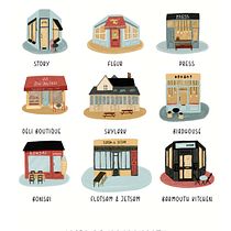 My project for course: Colorful City Portraits: Illustrate Your Favorite Place. Un progetto di Illustrazione tradizionale, Infografica, Disegno, Illustrazione digitale e Pittura digitale di Elena Konstantinidou - 24.04.2023