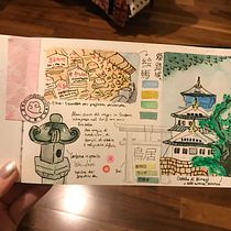 Il mio progetto del corso: Diario di viaggio ad acquerello. Traditional illustration, Watercolor Painting, Architectural Illustration, and Sketchbook project by valeria_brunale1 - 04.24.2023