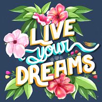 Mon projet du cours : Lettering floral sur Procreate. Lettering digital, e Lettering projeto de Christel Viturat - 24.04.2023