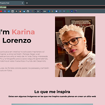 Mi proyecto del curso: Diseño web creativo: planificación y programación desde cero Ein Projekt aus dem Bereich Webdesign, Webentwicklung, CSS, HTML, JavaScript und Digitales Produktdesign von Karina Reyes - 24.04.2023