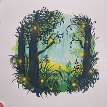 My project for course: Painting Atmospheric Landscapes with Gouache. Traditional illustration, Painting, and Gouache Painting project by Sari Kauppila - 04.12.2023
