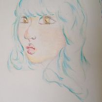 Mi proyecto del curso: Dibujo de retratos llamativos con lápices de colores. Drawing, Portrait Drawing, Sketchbook, and Colored Pencil Drawing project by Daiana Melissa Velazquez Aro - 04.25.2023