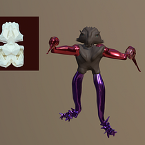 Mein Abschlussprojekt für den Kurs: 3D-Charaktere auf dem iPad illustrieren. Projekt z dziedziny Trad, c, jna ilustracja, 3D, Projektowanie postaci, Ilustracja c, frowa,  Modelowanie 3D, Projektowanie postaci 3D, Malarstwo c i frowe użytkownika Nina Merz - 25.04.2023