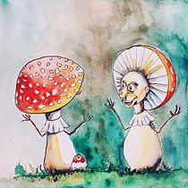 My project for course: Expressive Character Design with Watercolor & Dip Pen. Un projet de Illustration traditionnelle, Conception de personnages, Peinture, Esquisse , Dessin, Aquarelle, Stor, telling, Dessin artistique, Illustration jeunesse, Narration , et Photographie de lucia.perletti - 25.04.2023