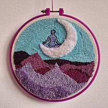 Mi primer proyecto en aguja mágica . Embroider, Punch Needle, and Textile Design project by luisa.un - 03.07.2023