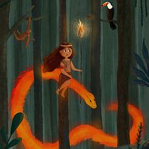 Meu projeto do curso: Ilustração infantil com Procreate: crie cenas mágicas. Ilustração tradicional, Ilustração digital, Ilustração infantil, Pintura digital, e Álbum ilustrado projeto de ajzanatta2005 - 25.04.2023