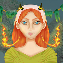 My project for course: Digital Fantasy Portraits with Photoshop. Traditional illustration, Drawing, Digital Illustration, Portrait Drawing, Digital Drawing, and Digital Painting project by se.arte2002 - 04.26.2023
