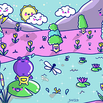 My project for course: Designing Kawaii Worlds: Spread Joy Through Illustration. Character Design, Digital Illustration, and Manga project by Jess Willbea - 04.21.2023