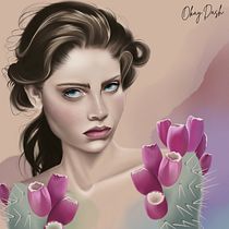 My project for course: Illustrated Portraits with Procreate. Projekt z dziedziny Trad, c, jna ilustracja, Grafika wektorowa, Ilustracja c, frowa i Portret użytkownika Дарья Стреляная - 25.04.2023