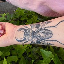 Mi proyecto del curso: Tatuaje para principiantes. Tattoo Design, Design, and Traditional illustration project by Patricio Bonsai Proyect - 04.26.2023