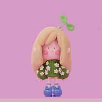 Mi proyecto del curso: Creación de personajes kawaii en 3D con Blender Ein Projekt aus dem Bereich Traditionelle Illustration, Design von Figuren, Digitale Illustration, 3-D-Modellierung und Manga von Melina Returns - 27.04.2023