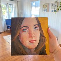 My project for course: Portrait Painting with Oil: Explore Light and Shade. Fine Arts, Painting, and Oil Painting project by Ashleigh Menzler - 04.25.2023