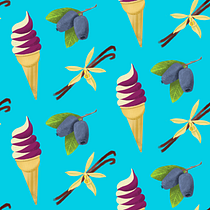 My project for course: Print Design with the Half Drop Repeat Technique. Projekt z dziedziny Trad, c, jna ilustracja, Pattern design i Stemple użytkownika Sara Beujékian - 27.04.2023