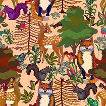 Mi proyecto del curso: Ilustración digital de patrones inspirados en la naturaleza. Un progetto di Illustrazione tradizionale, Pattern design, Disegno, Illustrazione digitale e Illustrazione botanica di nayibeet - 28.04.2023