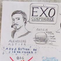 Mon projet du cours : Sketchnoting - EXOCONFERENCE. Projekt z dziedziny Trad, c, jna ilustracja, Kreat, wność,  R, sunek, Komunikacja, Zarządzanie, Produkt, wność i Business użytkownika Marie Evanno - 28.04.2023