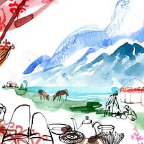 Il mio progetto del corso: Illustrazione ad acquerello: cattura l'essenza di un momento. Pintura, Esboçado, Ilustração digital, e Pintura em aquarela projeto de Cinzia Zenocchini - 28.04.2023