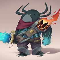 Mi proyecto del curso: Diseño de personajes fantásticos en Procreate. Projekt z dziedziny Trad, c, jna ilustracja, Projektowanie postaci, Ilustracja c, frowa, R, sunek c, frow, Malarstwo c i frowe użytkownika Blanca Maeso - 28.04.2023