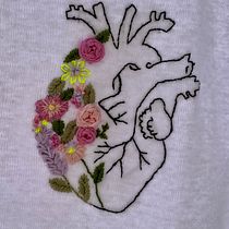 Il mio progetto del corso: Ricamo a mano anatomico e floreale per capi e accessori. Projekt z dziedziny  Haft, Upc, cling, Wzornictwo tekst i liów użytkownika toscanisilvia - 28.06.2023
