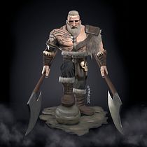 Wikinger. Un proyecto de Ilustración tradicional, Diseño de personajes, Videojuegos y Diseño de videojuegos de Ingo Bothmann - 29.04.2023