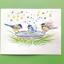 Mi proyecto del curso: La hora del baño. Traditional illustration, Watercolor Painting, Realistic Drawing, and Naturalistic Illustration project by Maribel Tornero Brugués - 04.29.2023