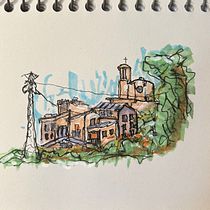 Il mio progetto del corso: Disegno architettonico espressivo con pennarelli colorati. Sketching, Drawing, Architectural Illustration, Sketchbook & Ink Illustration project by Francesco Amante - 04.29.2023