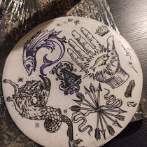 Meu projeto do curso: Tatuagem para principiantes. Tattoo Design project by Laila Genovez Sass - 04.29.2023