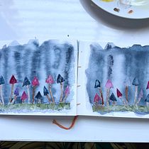 My project for course: Creative Watercolor Sketching for Beginners. Traditional illustration, Sketching, Creativit, Drawing, Watercolor Painting, and Sketchbook project by Lu Sekerkova - 04.30.2023