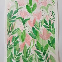 Il mio progetto del corso: Acquerelli floreali: entra in sintonia con la natura. Ilustração tradicional, Pintura, Pintura em aquarela e Ilustração botânica projeto de elisa-f - 30.04.2023