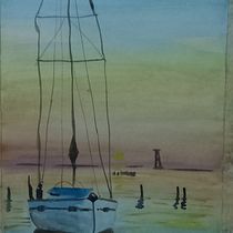 Mi proyecto del curso: Pintura en acuarela de paisajes marinos. Pintura, Pintura em aquarela e Ilustração naturalista projeto de Cristhian Rojas Granados - 30.04.2023