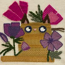 Mi proyecto del curso: Bordado XL con aguja mágica. Bordado, Decoração de interiores, Punch needle, e Design têxtil projeto de daphnegarciavega - 30.04.2023