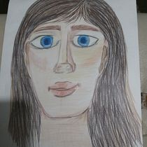 Meu projeto do curso: Desenho de retratos vibrantes com lápis de cor. Desenho, Desenho de retrato, Sketchbook, e Desenho com lápis de cor projeto de ANDREZA RODRIGUES - 26.04.2023