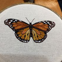 Mi proyecto del curso: Técnicas de bordado realista. Traditional illustration, Embroider, and Textile Design project by Mane Contreras Zapata - 05.01.2023