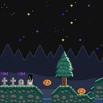 Mi proyecto del curso: Terror en una noche de Halloween!. Un progetto di Animazione 2D, Animazione 3D, Videogiochi, Pixel art, Progettazione di videogiochi e Sviluppo di videogiochi di Cristina Ramírez Verd - 01.05.2023